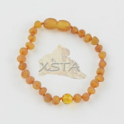 Teething bracelet with round beads